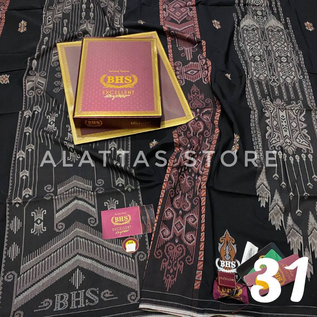 Haute57 () Sarung Bhs Excellent Jaquard Songket Jtb Jsk Jgl Jgt Gold Original // Sarung Bhs