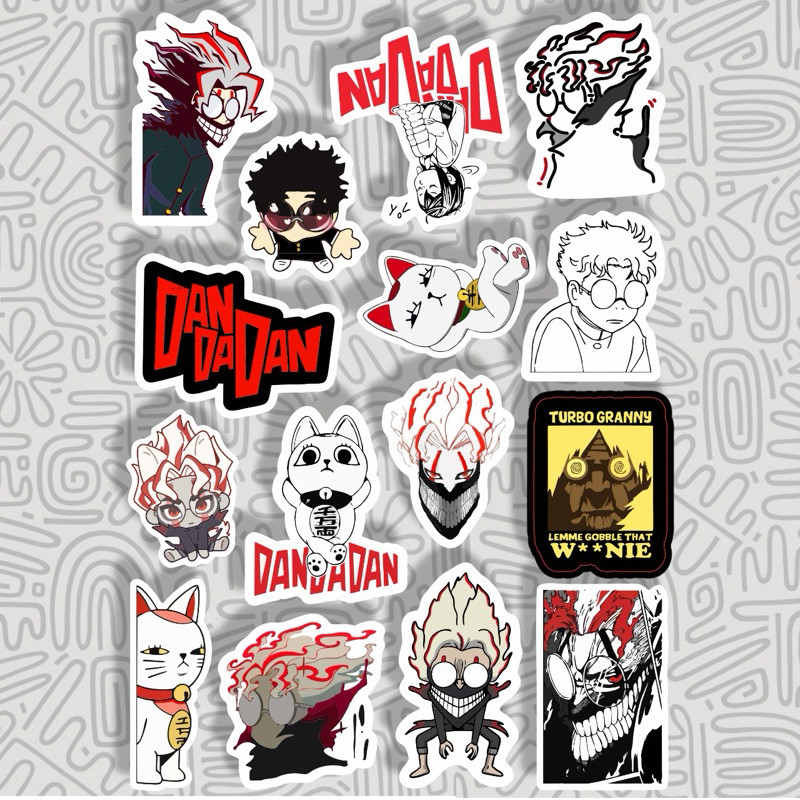 Sticker vinyl Anime Dandadan || sticker case hp okaru momo ayase