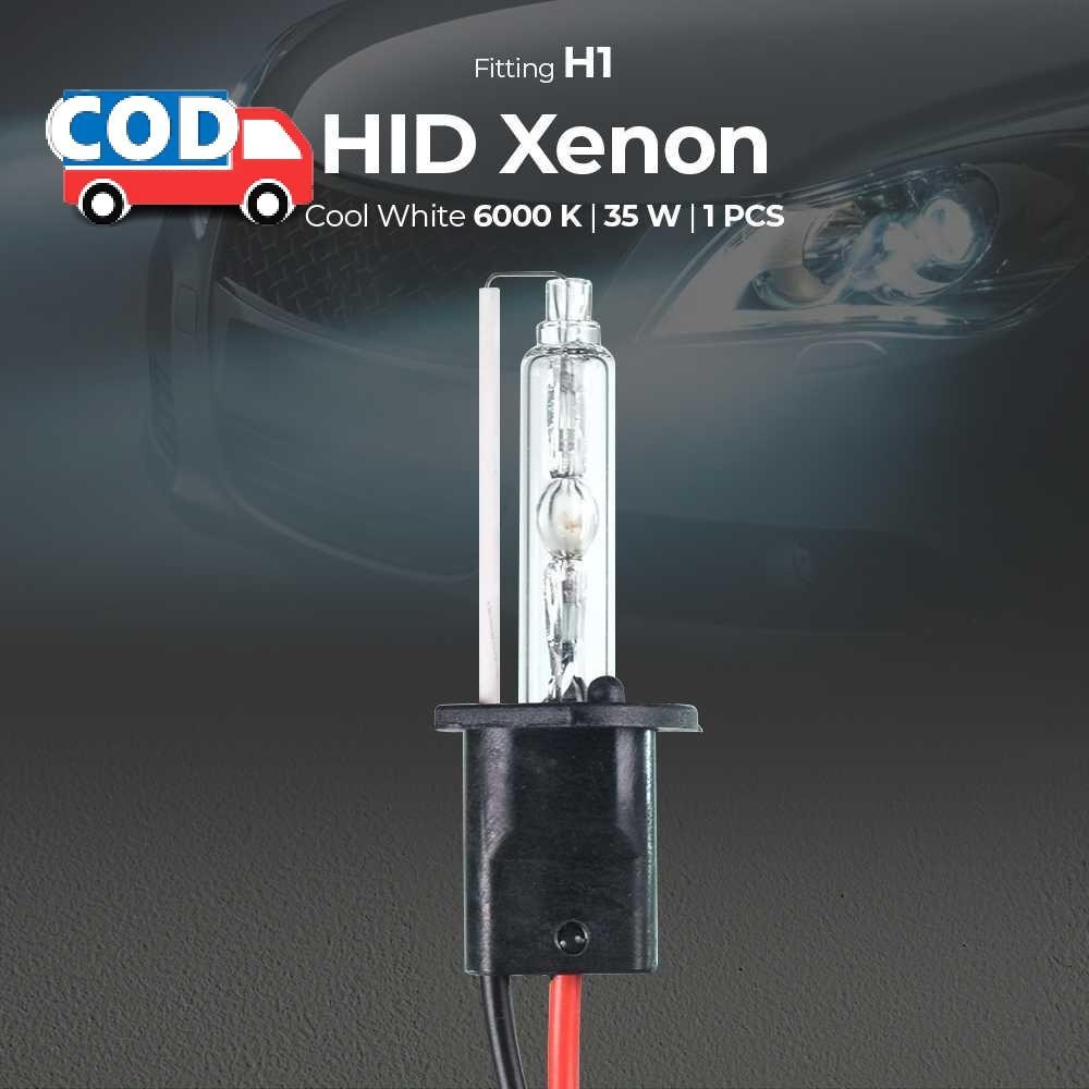 Lampu Depan Mobil LED H1 35W 1 PCS Headlamp HID Xenon Cool White Cahaya Terang Anti Kabut