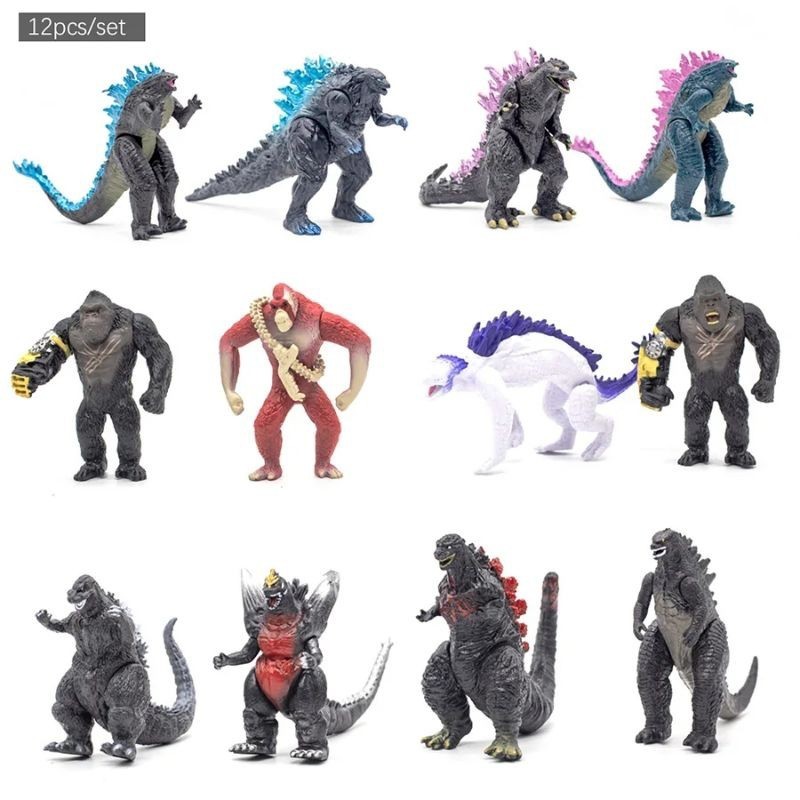 mainan figure Godzilla set monster ultraman pacific rim power ranger