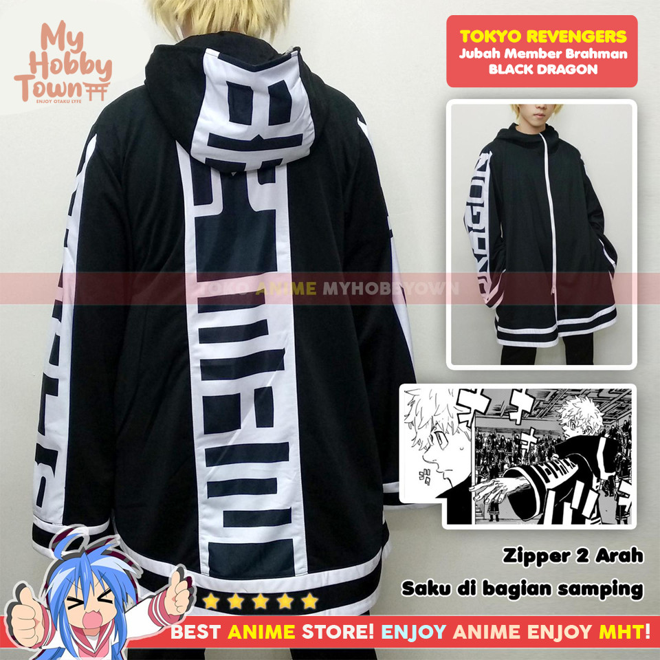 Jaket Jubah Brahman Anime Tokyo Revengers Member Takemichi Hanagaki
