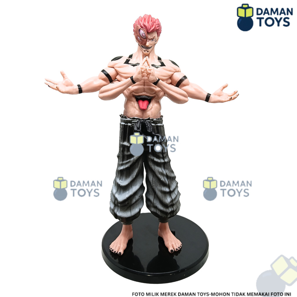 Action Figure Jujutsu Kaisen Ryomen Sukuna True Form Heian Era 4 Tangan 20 cm Mainan Hadiah Pajangan