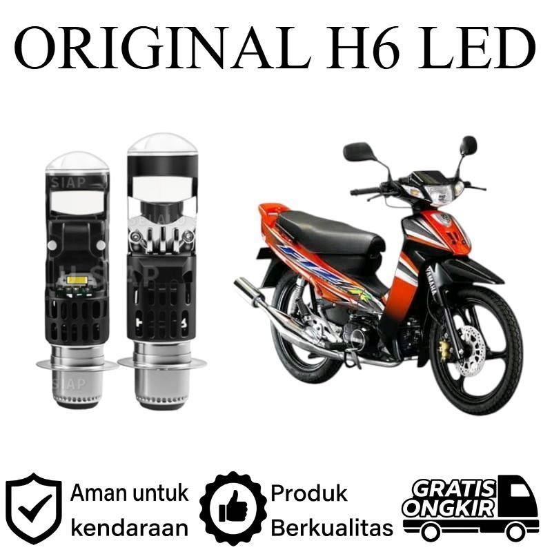 ORIGINAL 1pcs Lampu depan LED H6 Mini BiLED motor Yamaha F1z F1ZR Lie Cheng