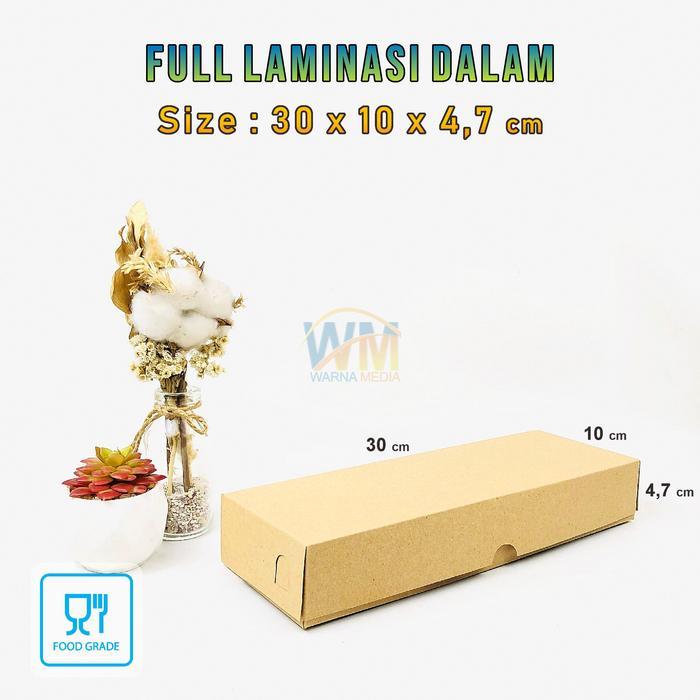 (isi 25pcs) Dus Box Bolen Pisang Isi 10 / Dus Kemasan Bolen Pisang / Box Bolen 30x10x5 / Box Bolen P