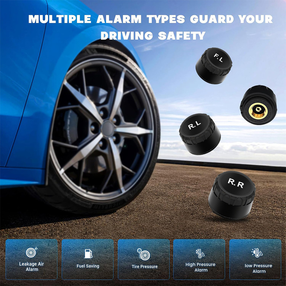 Android Navigation TPMS With Sensors Alarm System USB Android Car TPMS Wireless Transmission Tire Pr