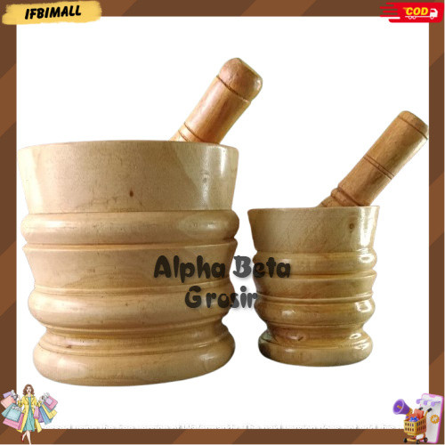 LUMPANG KAYU MURAH / LUMPANG KAYU TRADISIONAL / TUMBUK KAYU / ALAT PENUMBUK BIJIAN IBM