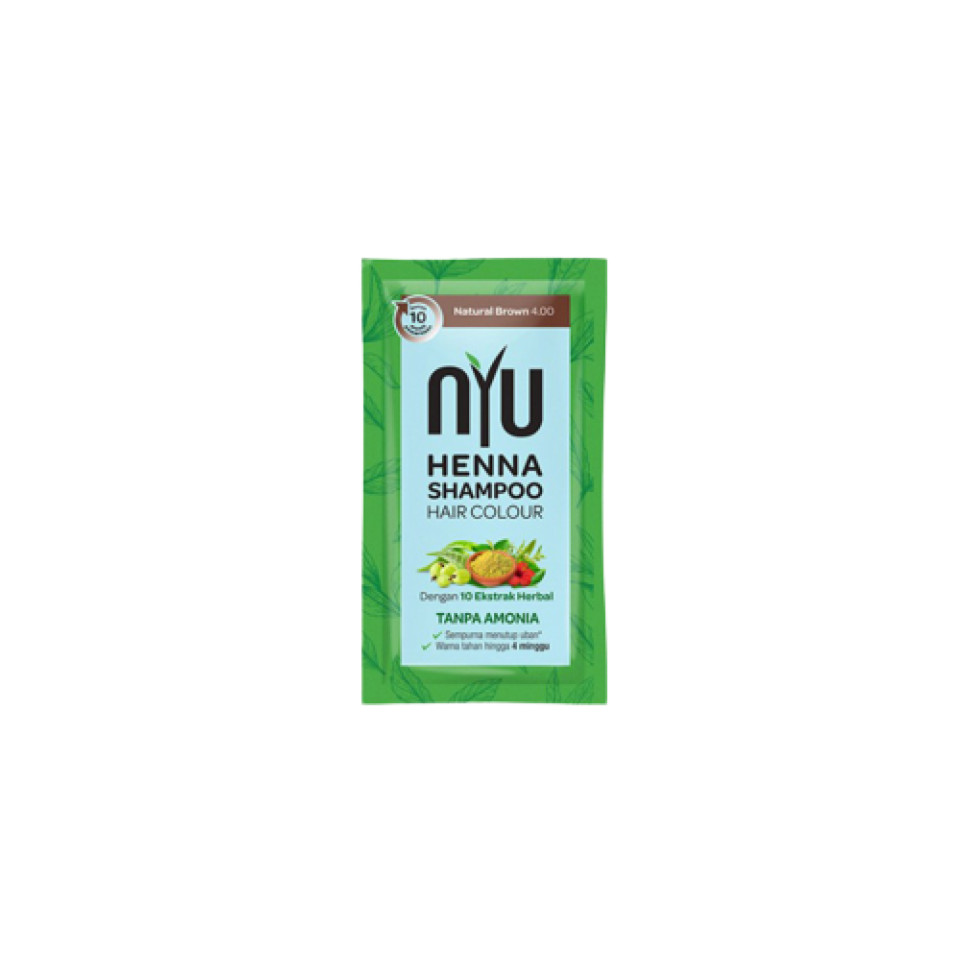 NYU Shampoo Henna Natural Brown 20 ml