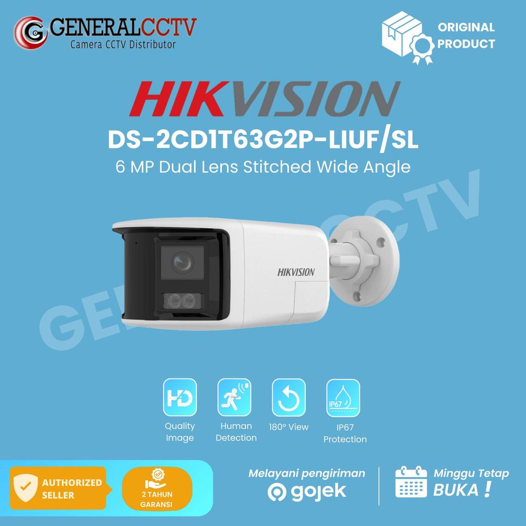 HIKVISION DS-2CD1T63G2P-LIUF/SL IP KAMERA 6MP DUAL LENS WIDE ANGLE SMART HYBRID LIGHT BULET