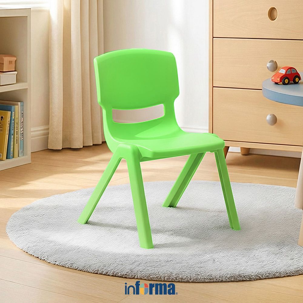 Informa Yaris Kursi Anak - Hijau Tempat Duduk Anak Kids Chair Bangku Sandaran Plastik Bangku Plastik