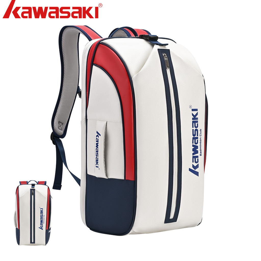 Kawasaki Tennis Backpack Sport Convertible Padel Badminton Squash Pickleball Bag With Shoe Compartme