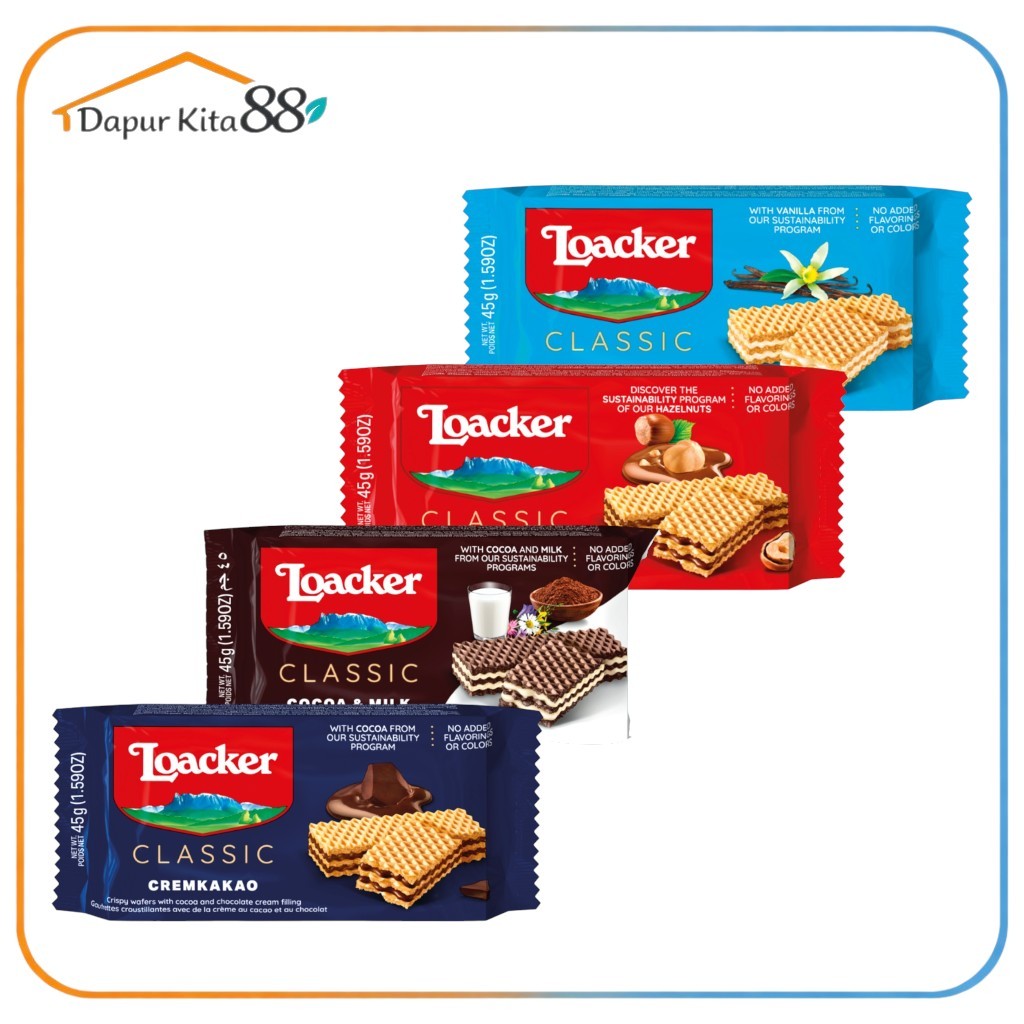 Loacker Classic Wafer 45gr Biskuit wafer Loacker