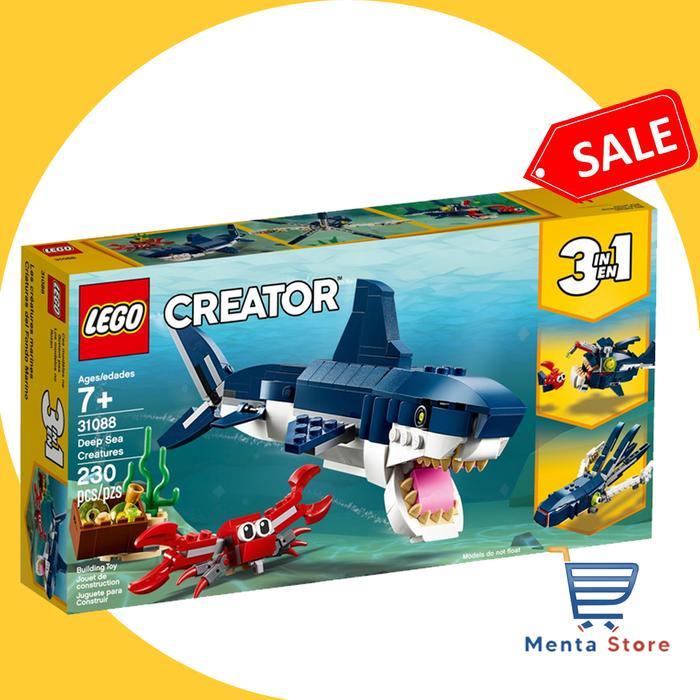 LEGO Creator 31088 Deep Sea Creatures Sea Life Adventures Set Ikan Hiu