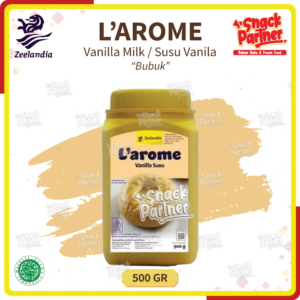 L'AROME / LAROME 500 GR - Vanilla Milk Vanila Susu - Perisa Pasta Aroma Makanan Kue Roti Cookies - V