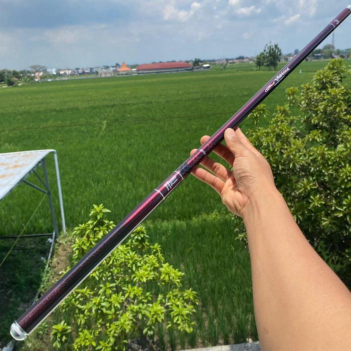 Promo JORAN TEGEK HAIZHEN PREMIUM BLACK VENOM GEN 2 Spek kaku ruas panjang carbon Material - 180 Ter