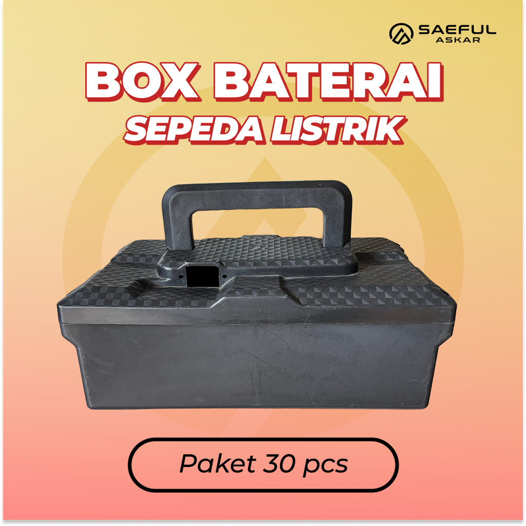 Box Baterai Sepeda Listrik Kotak Penyimpanan Baterai Paket Borongan 30pcs