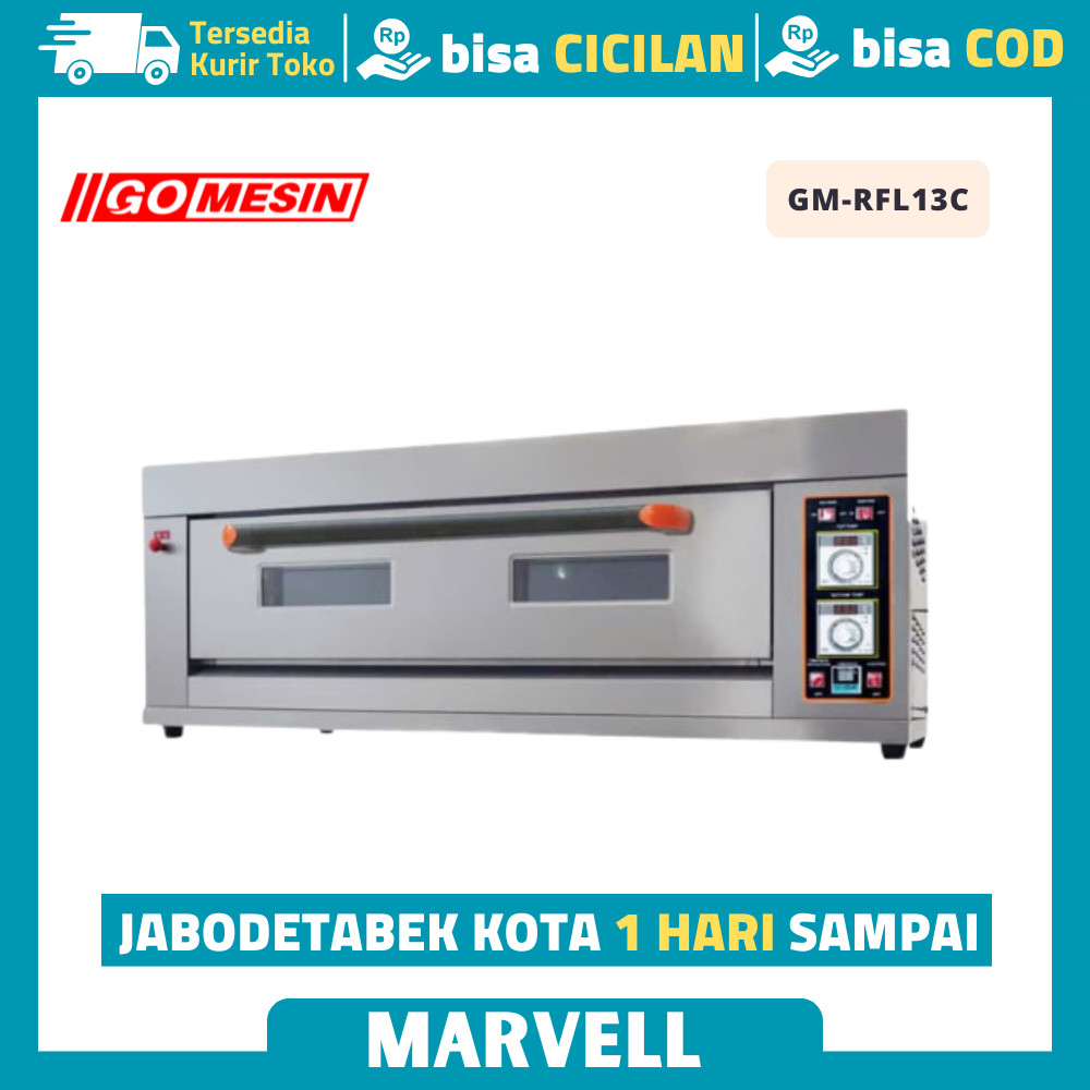 OVEN GAS GETRA RFL 13GD RFL-13GD OVEN DECK GAS 1 DECK 3 TRAY