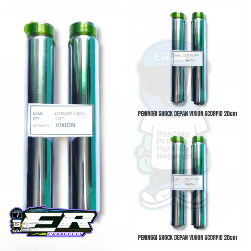 peninggi sambungan shock shok skok depan VIXION / SCORPIO panjang 20cm