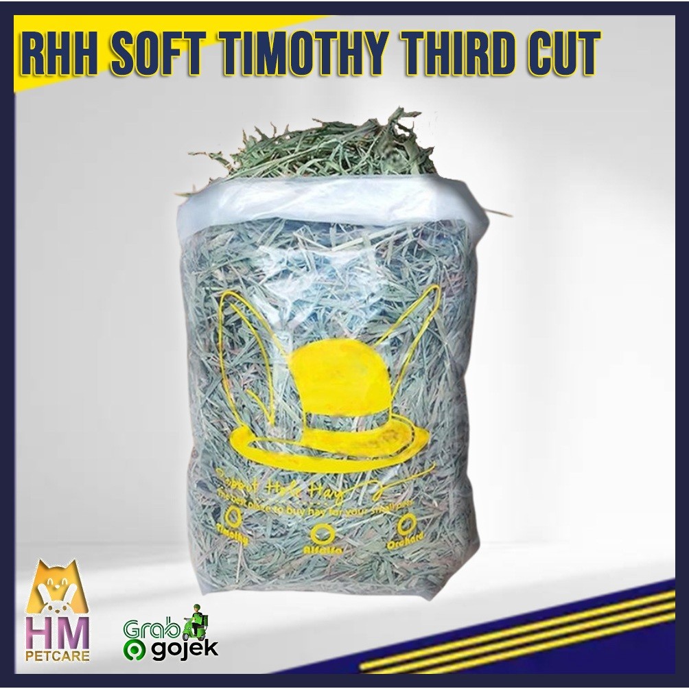 RHH Rabbit Hole Hay Timothy Hay Soft/ 3rd Cut 1 kg - Rumput Hay Makanan Kelinci Marmut Torto