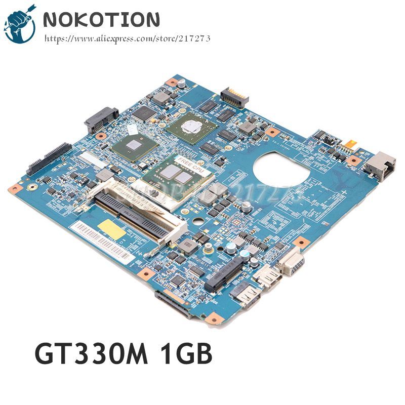 NOKOTION Laptop Motherboard For Acer aspire 4741 4741G HM55 DDR3 GT330M 1GB JE40-CP MB 48.4GY02.021 