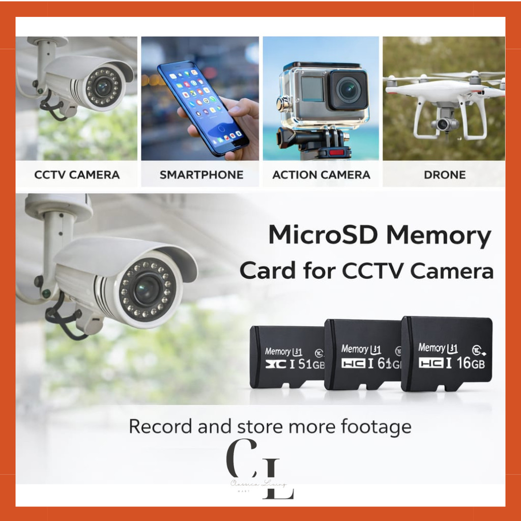 [CLM] SD Card Kartu Memori 64G 32GB 16GB Kartu SD Mikro