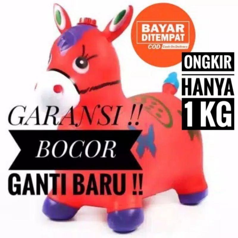 SMG Mainan Kuda Kudaan Karet Musik Anak Besar