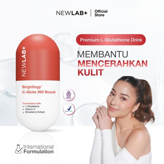 NEWLAB Brightlogy C-Gluta 360 Boost | Suplemen Glutathione | Minuman Glutathione BPOM | Glutathione 