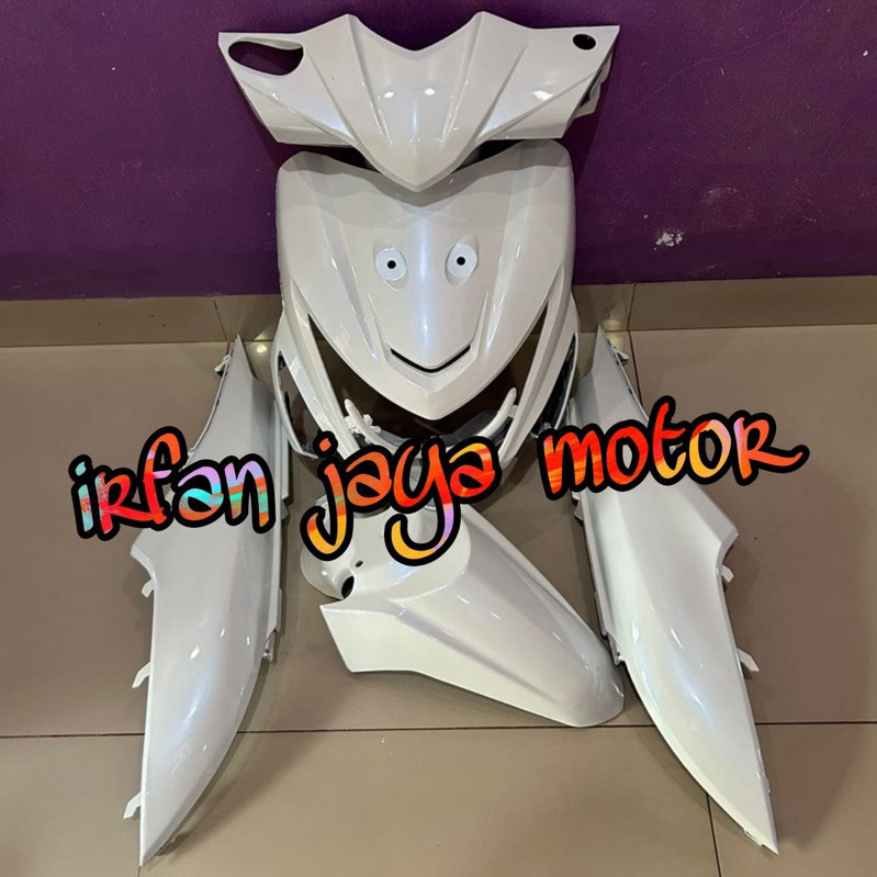 Full Bodi Halus Cover Body Full Halus Honda Beat Pop Putih Lembayung Biru