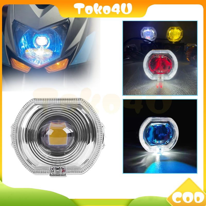 projie biled cahaya laser cut off mini 2.5 inch/lampu depan ala ala biled mini projie.