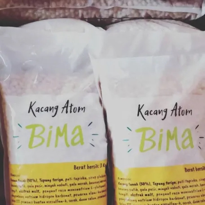 1 BAL/DUS KACANG ATOM BIMA SUPER @3KG