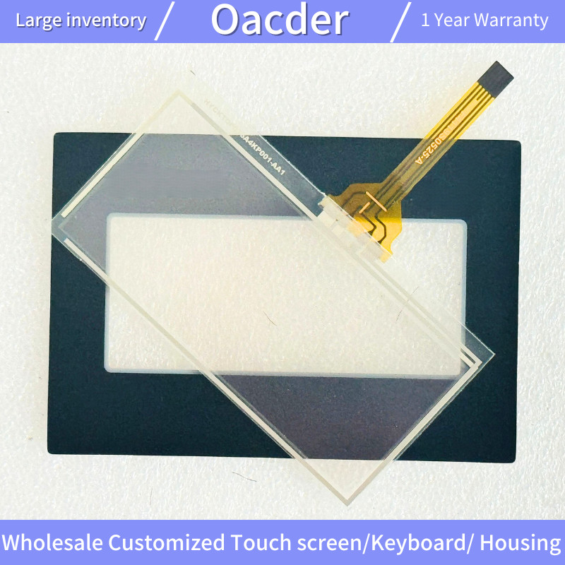 New Touch Screen Panel For HMISTO511 Glass gitizer HMISTO511 with Overlay Sticker Front Film Mask