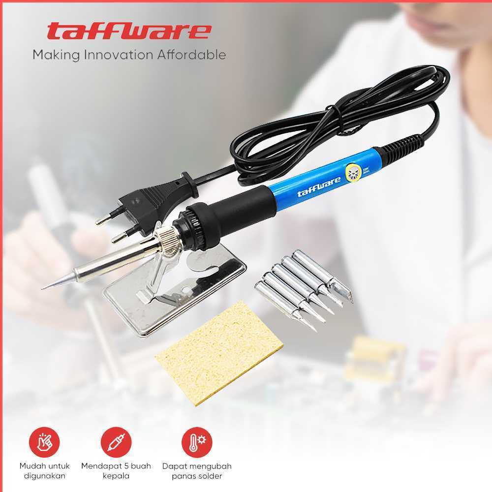 Taffware Solder Adjustable Temperature Fast Heating 60W with 5 Tips - CS-31