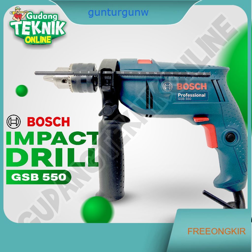 Bosch GSB 550 GSB600 / Mesin Bor Tangan Bosch GSB-550 - Impact Drill 13mm Bosch GSB550 GSB600 BOSCH