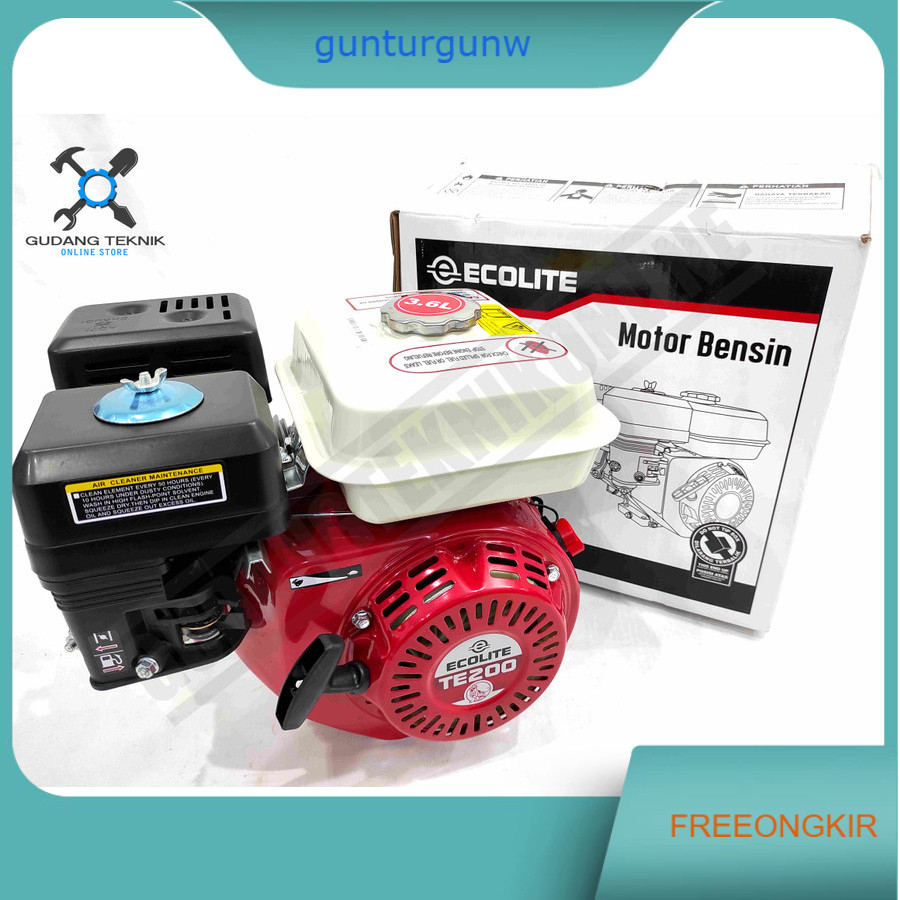 Engine ECOLITE TE160 TE200 TE220 5.5 6.6 7 HP / Mesin Penggerak Serba Guna  - Engine Gasoline Bensin
