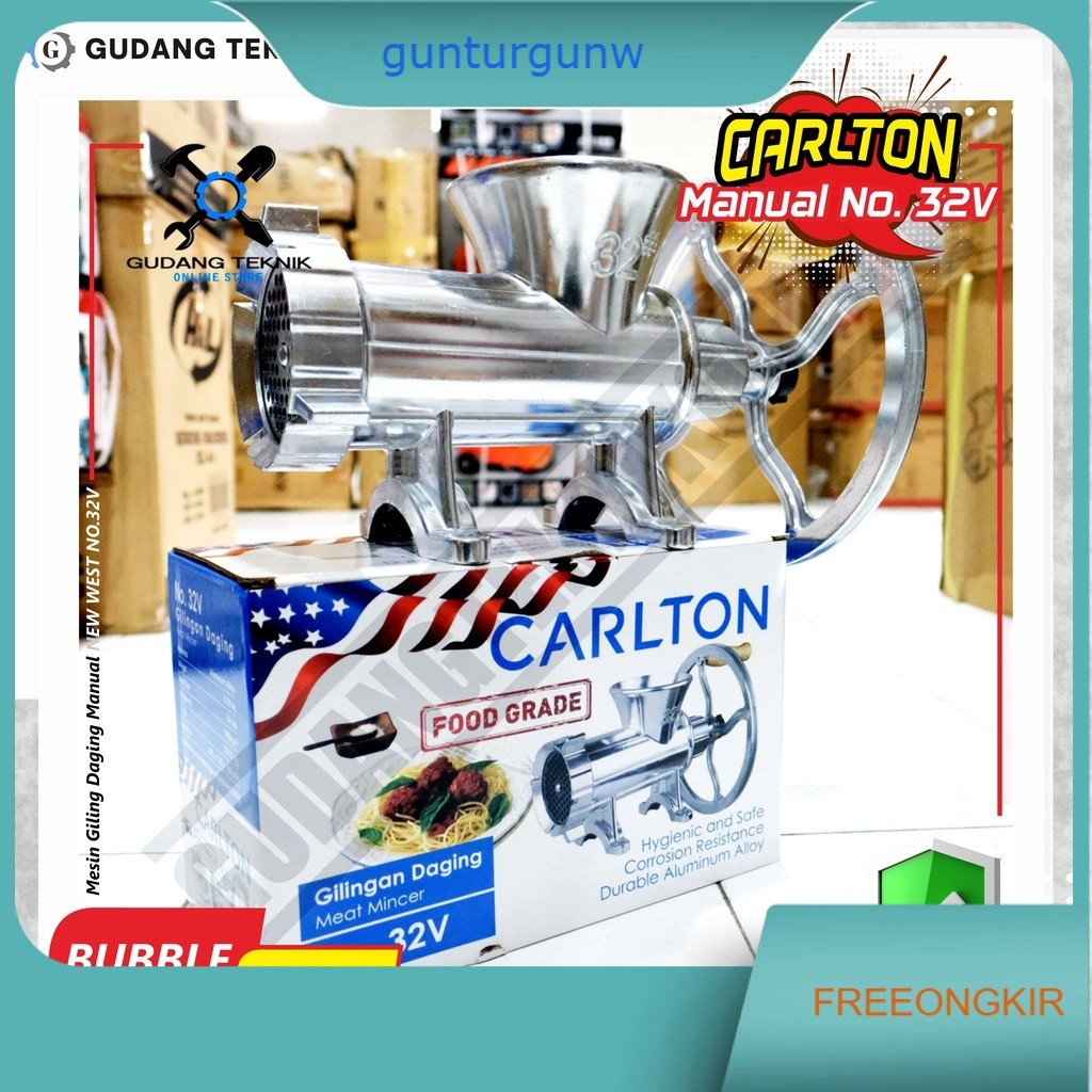 Carlton No32v - Gilingan Daging Manual 32B / Penggiling Daging Manual Carlton No32 / Giling Daging C