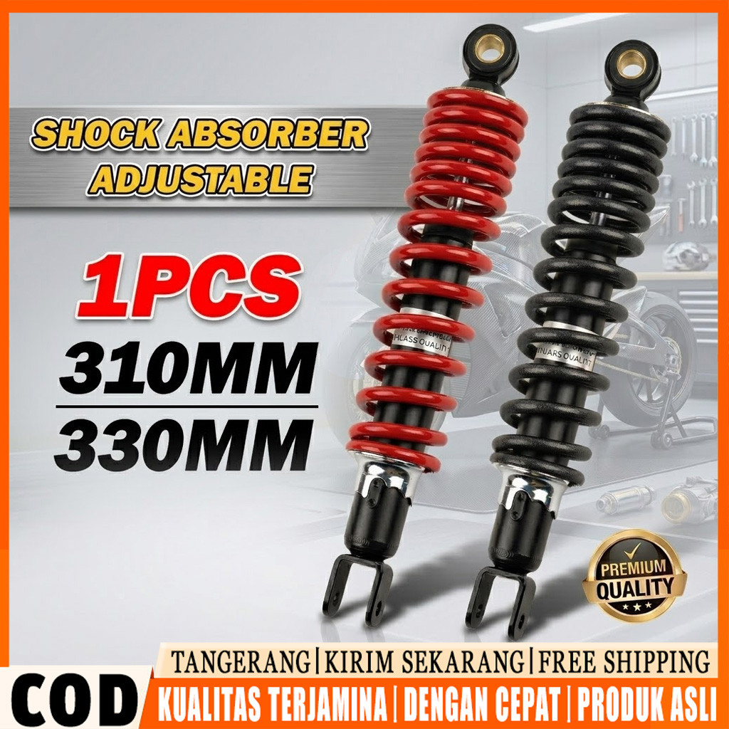 Shockbreaker 310MM 330MM Belakang Motor Matic Shock Motor Adjustable Empuk Nyaman / Shockbreaker Uni