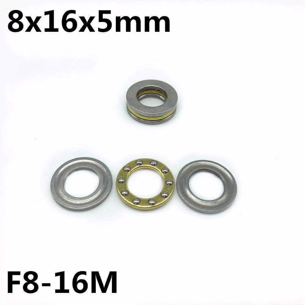 50Pcs F8-16M 8x16x5 mm Axial Ball Thrust Bearing plane thrust ball bearing High quality