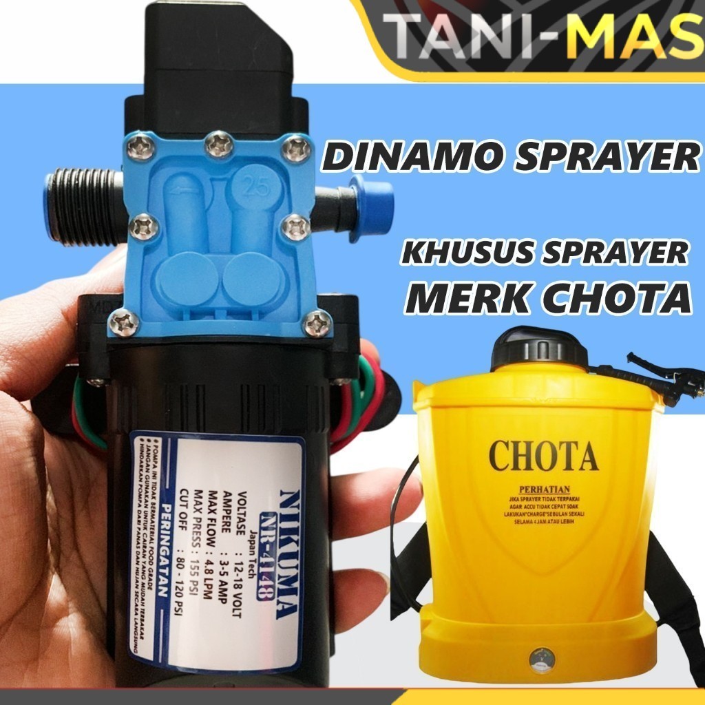 Dinamo sprayer CHOTA - Dinamo sprayer khusus untuk sprayer CHOTA - NIKUMA ORIGINAL