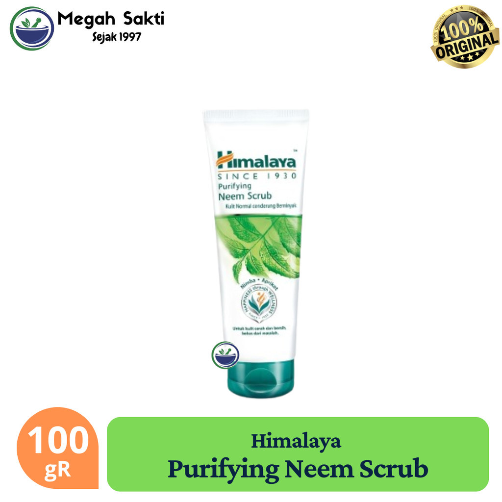 MGS - Himalaya Purifying Neem Scrub 100 mL | Face wash Scrub Wajah Untuk Jerawat Acne Skincare