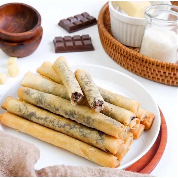 Keju Aroma Viral Frozen Crispy (Isi Keju / Coklat Keju)