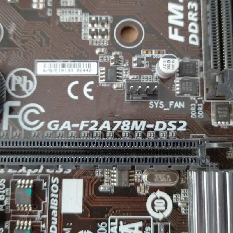 For GIGABYTE GAF2A78MDS2 Motherboard A78 64GB Socket FM2FM2+ DDR3 Micro ATX Mainboard 100% Tested Fa