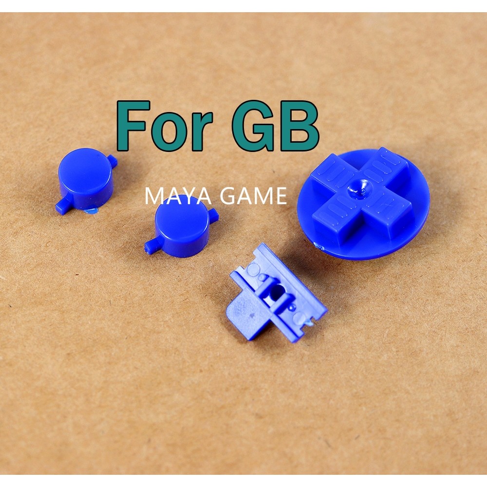 2 set tombol warna-warni pengganti untuk konsol game Gameboy Classic GB DMG, untuk tombol AB dan tom