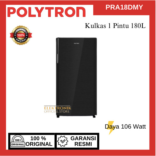 POLYTRON KULKAS 1 PINTU 180 LITER PRA-18DMY/PRA-18DMY/PRA 18DMY/KULKAS POLYTRON/KULKAS 1 PINTU/KULKA