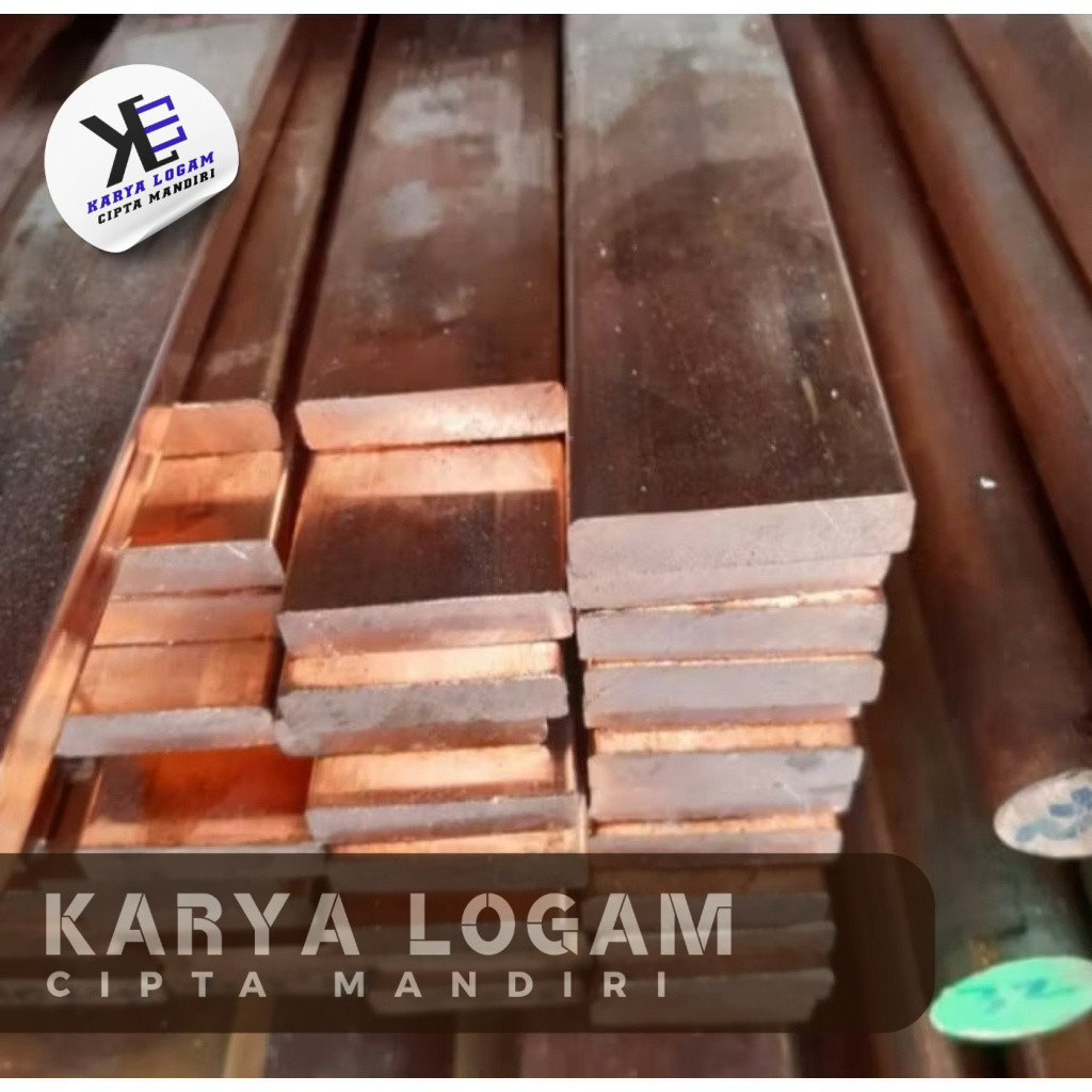 plat tembaga busbar/plat tembaga murni/plat tembaga batangan ukuran 2mm x 15mm x 100cm