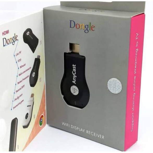 Anycast hdmi DONGLE Mirroring dari Smartphone ke TV  Proyektor Monitor Miracast 4K