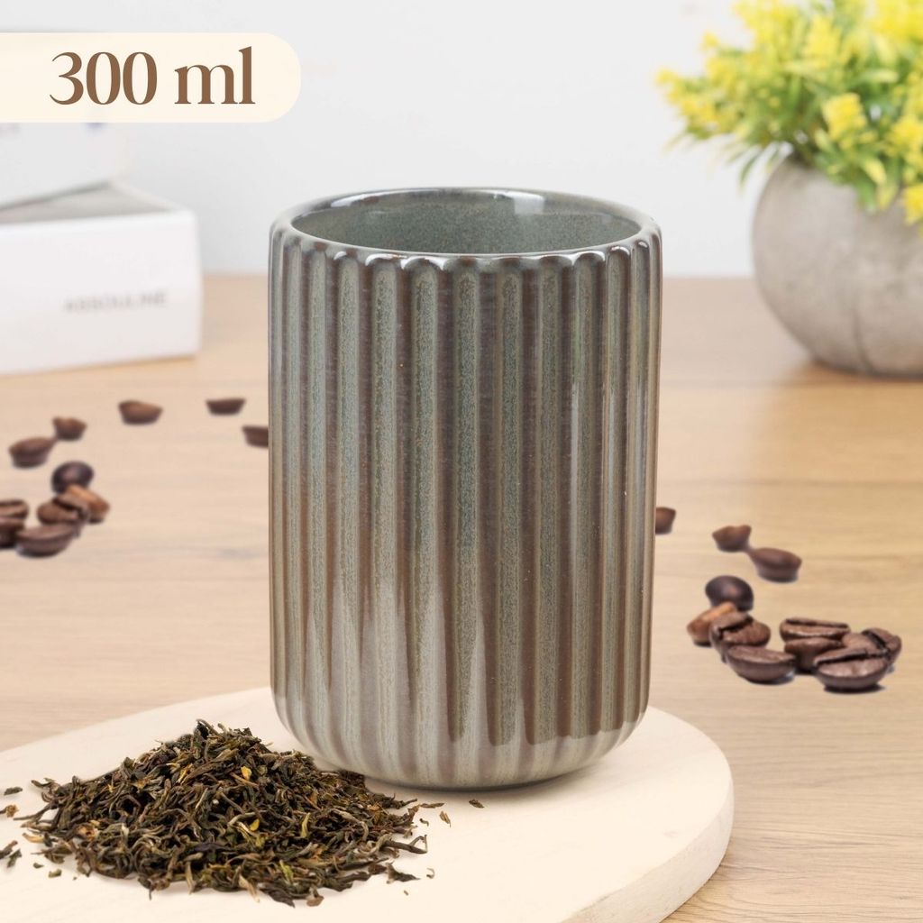 Gelas Keramik Kopi Teh Vintage Japanese Style Ceramic Cup 300ml - Gelas Keramik Aesthetic Vintage Un