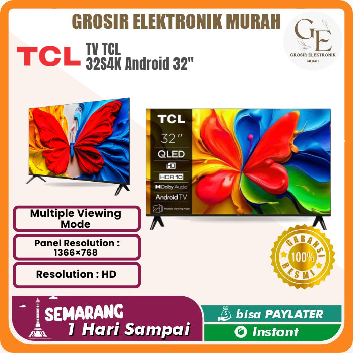 LED TV TCL 32S4K QLED Android Google TV HDR10 32 Inc