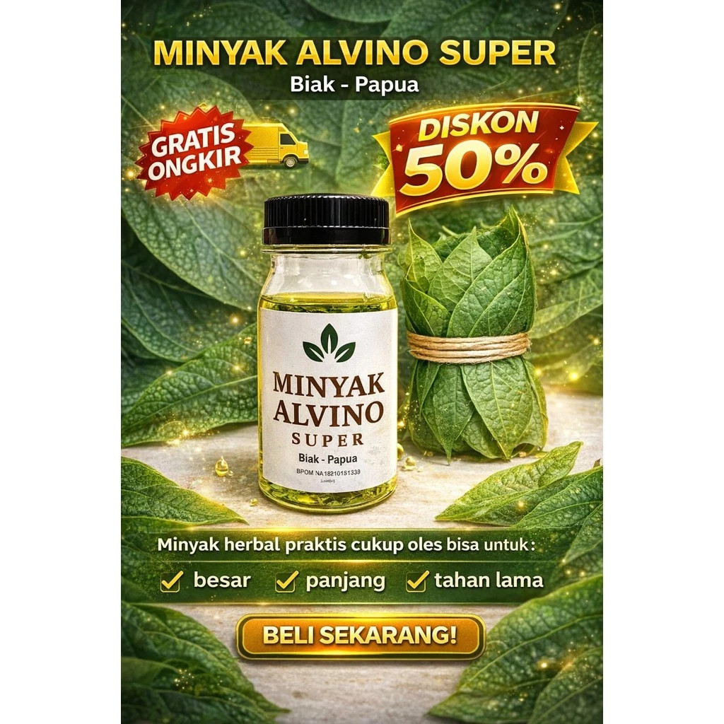 READY 100% ORIGINAL Minyak Daun Bungkus Alvino Biak Papua Original Untuk Penggunaan Rutin