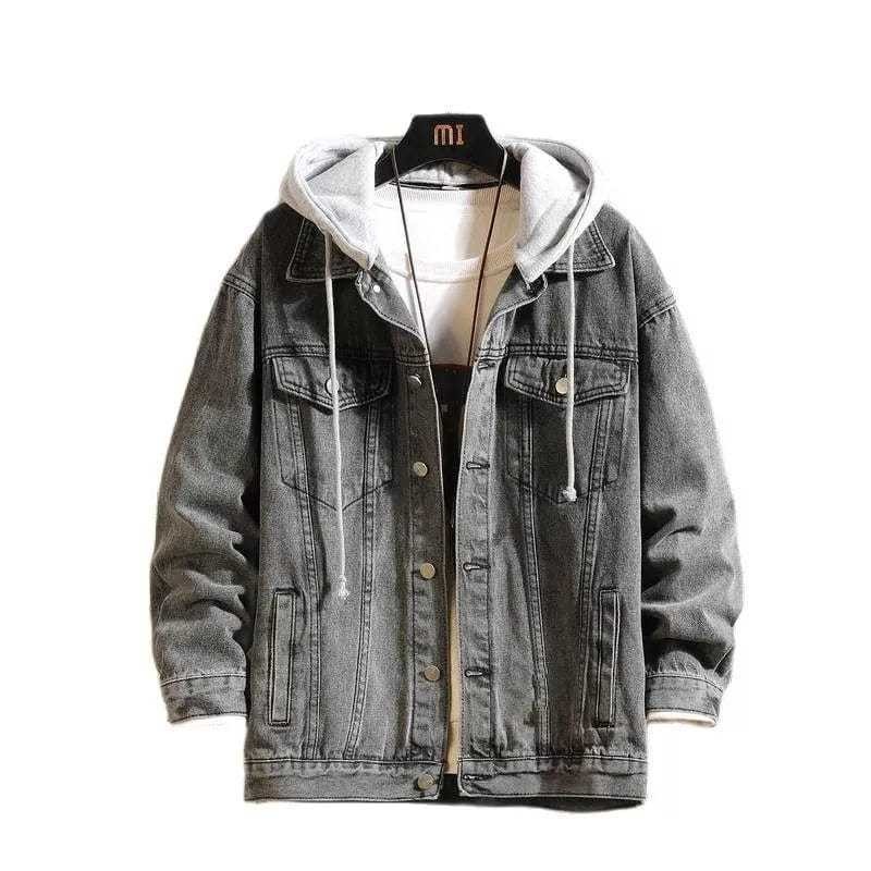 Store_Jaket_Keren Jaket Jeans Hoodie Pria M-XXXL Jumbo Kekinian Cowok Denim - Distro modis dan elega