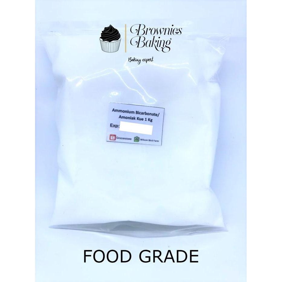 Ammonium Bicarbonate / Amoniak Kue 1 Kg - Food Grade
