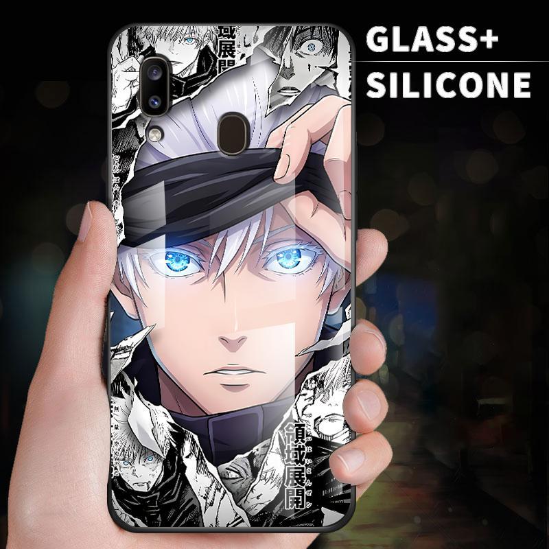 Hard Case For Samsung A20 A20s A21s A22 4G A22s A23 5G A24 A25 HD Tempered GlassUnik Jujutsu Kaisen 
